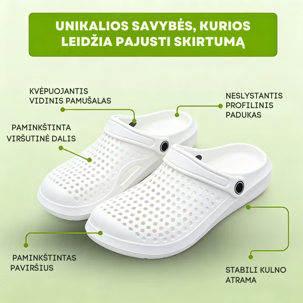 Īpaši ērtas ortopēdiskas vasaras čības