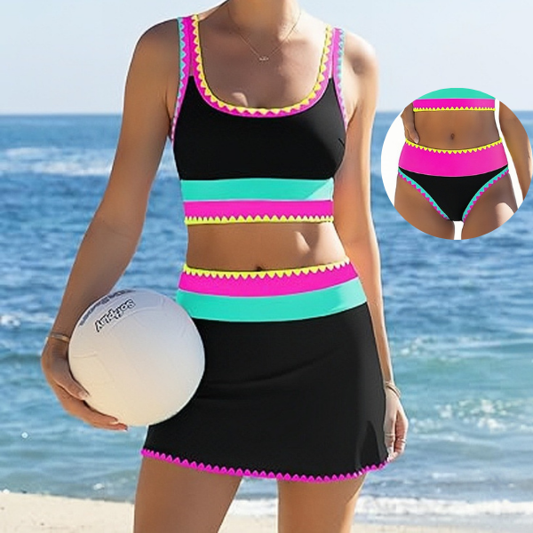 Trīsdaļīgs sieviešu bikini komplekts