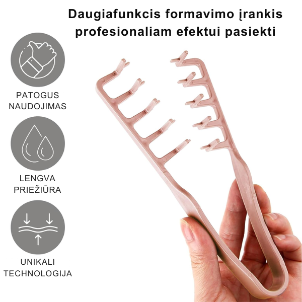Universālas matu veidošanas knaibles