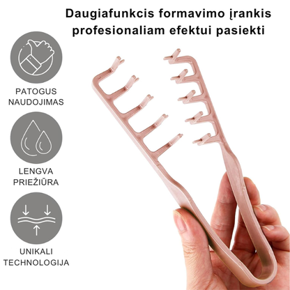 Universālas matu veidošanas knaibles