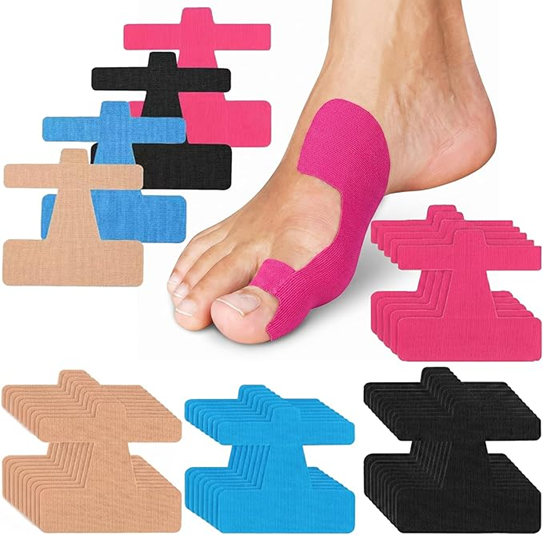 Kineziterapijas lente hallux valgus korekcijai un atbalstam