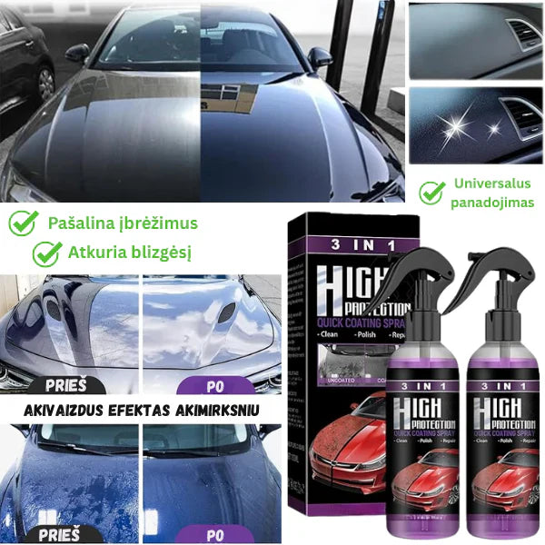 3in1 NANO aerosols automašīnas virsbūvei