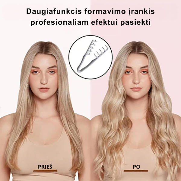 Universālas matu veidošanas knaibles